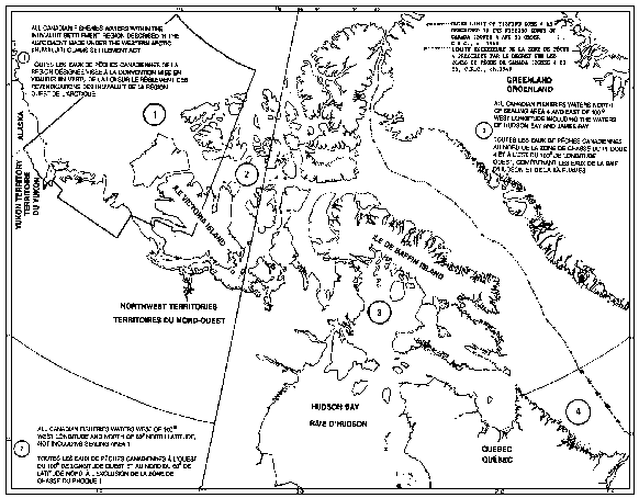 Map of Sealing Areas outlining four areas.